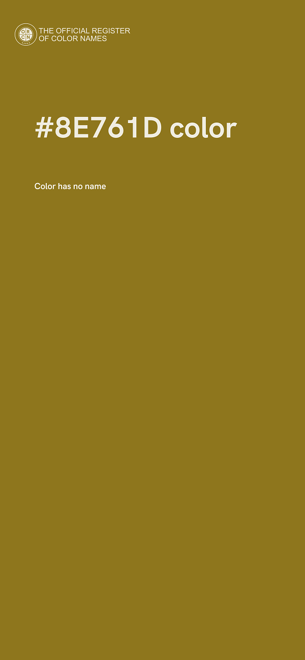 #8E761D color image