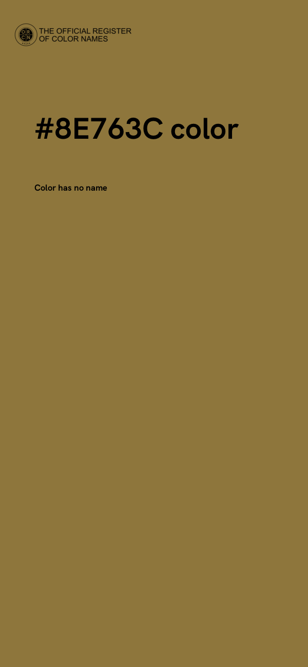 #8E763C color image