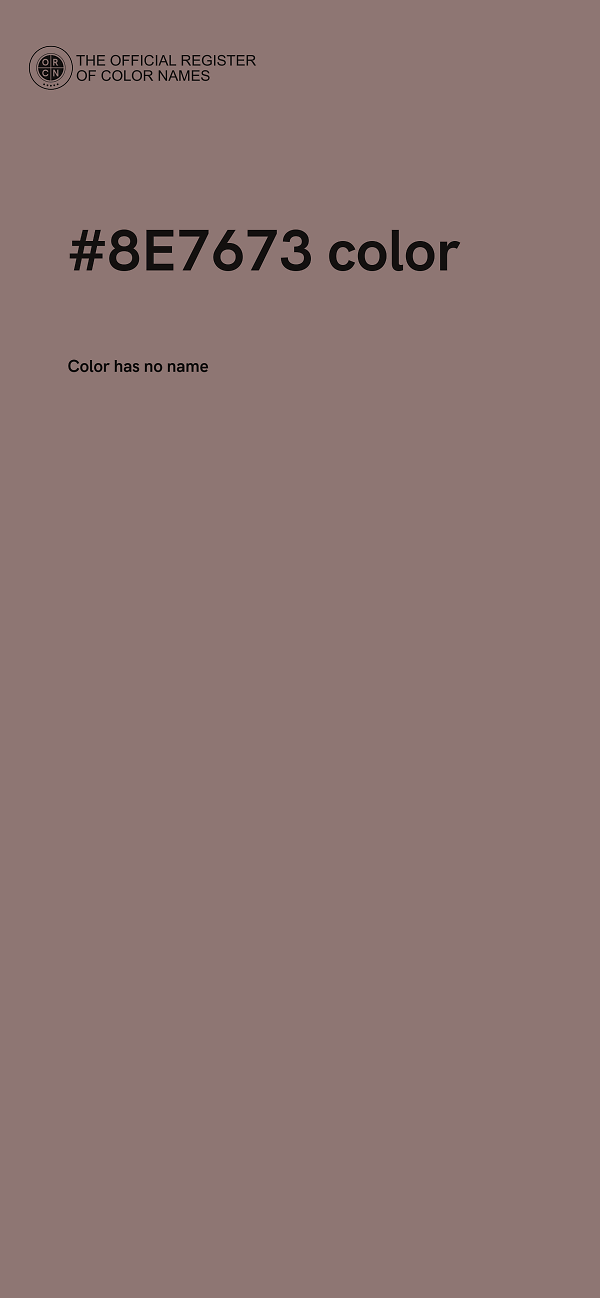 #8E7673 color image