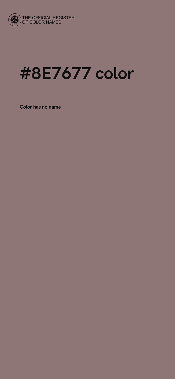 #8E7677 color image