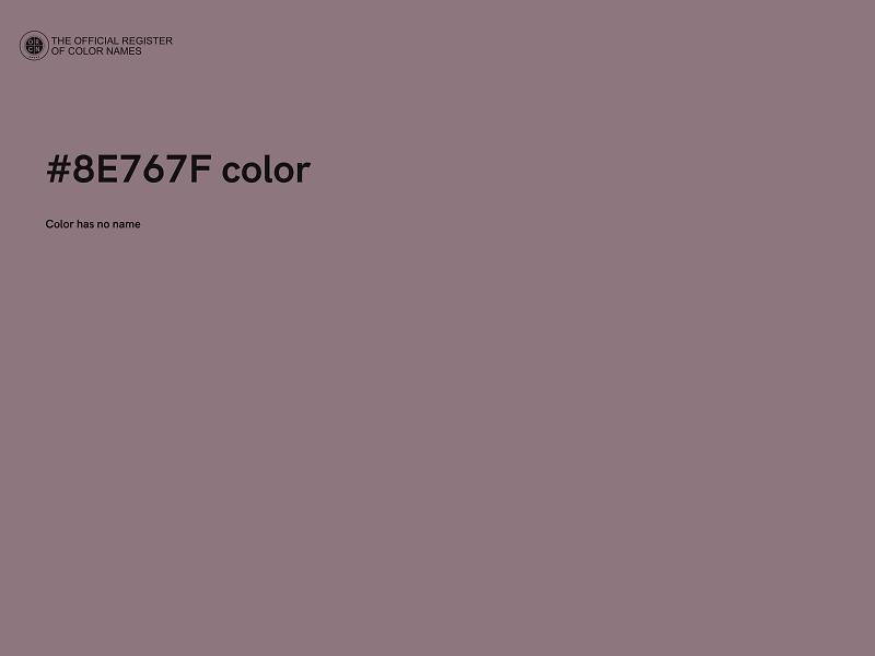 #8E767F color image