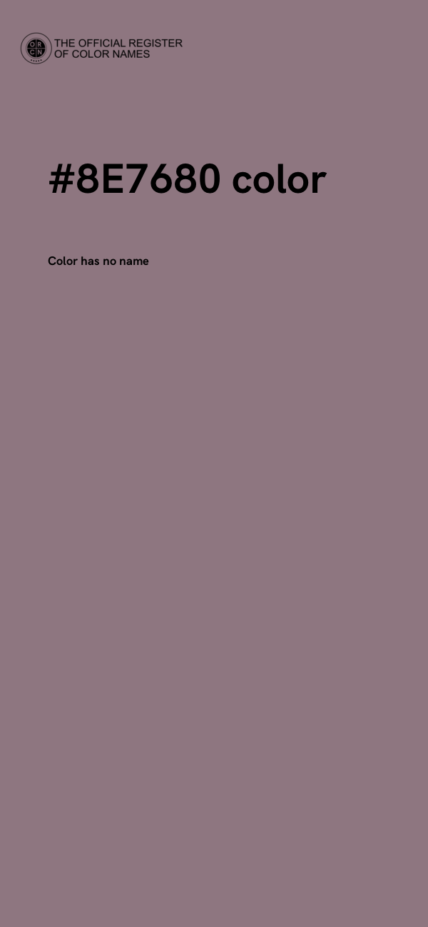 #8E7680 color image
