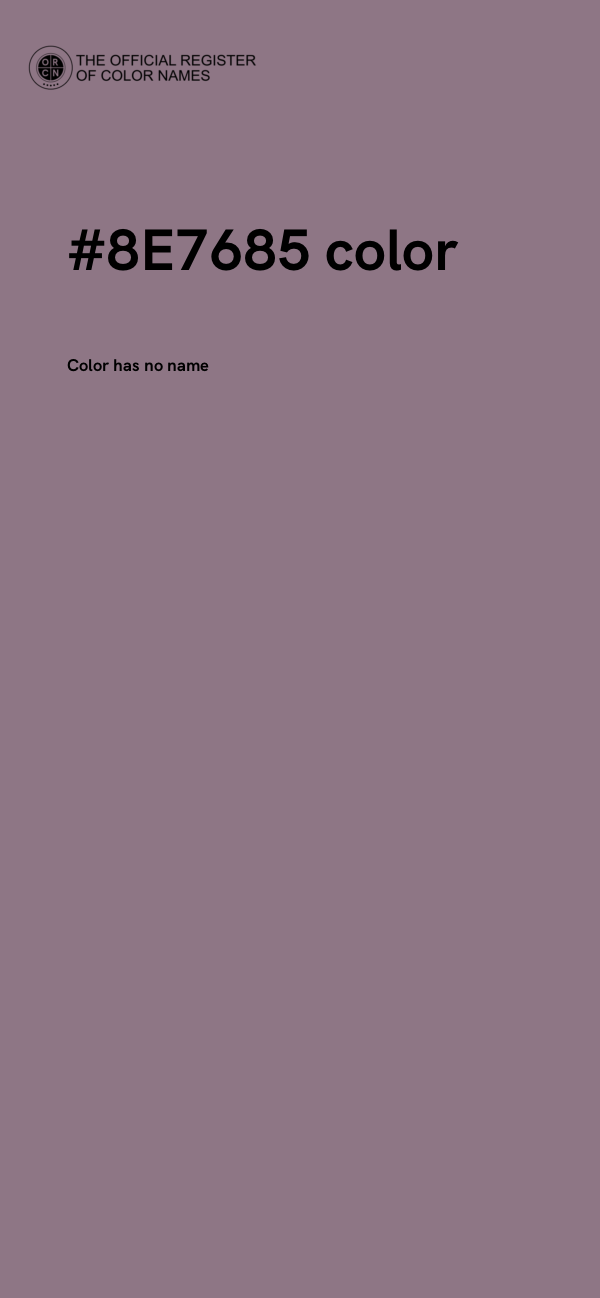 #8E7685 color image