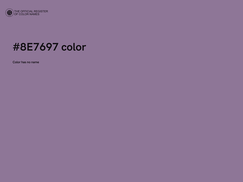 #8E7697 color image