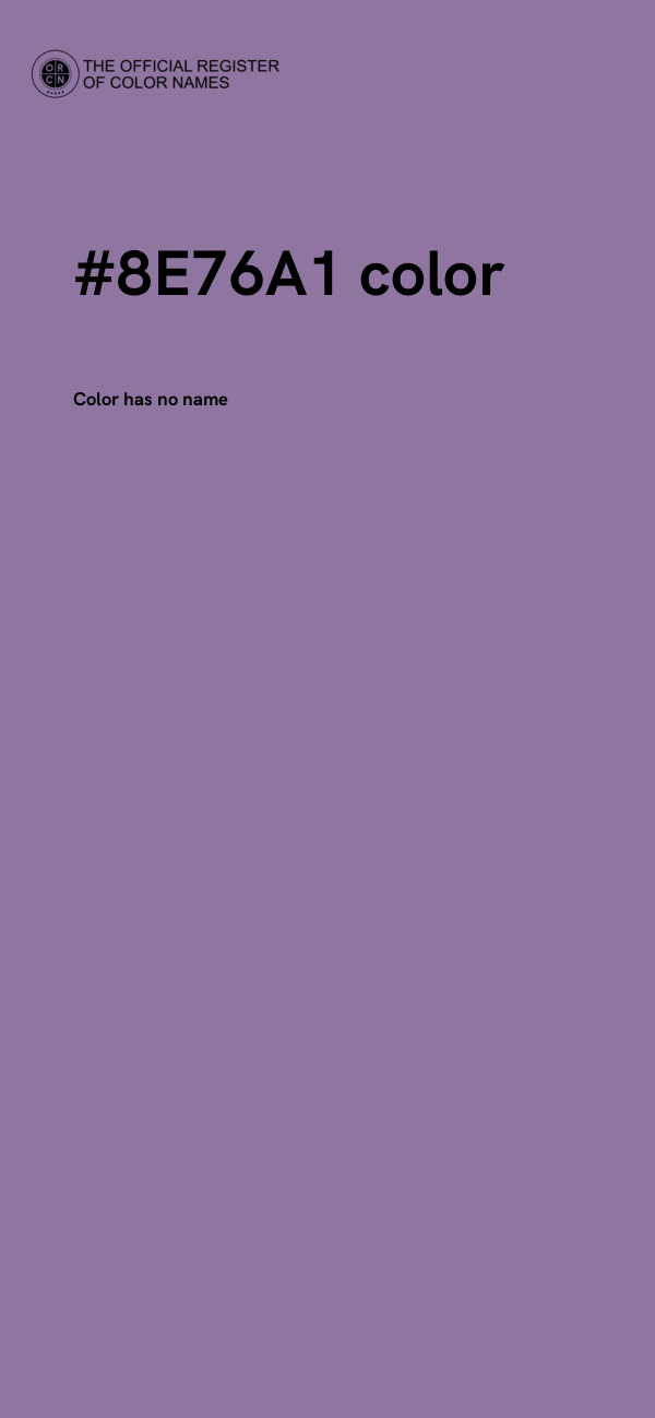 #8E76A1 color image