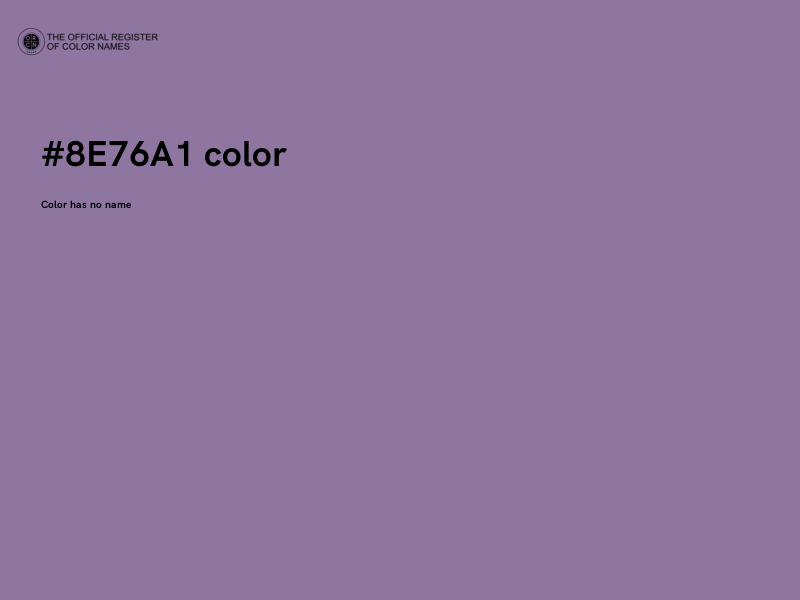 #8E76A1 color image