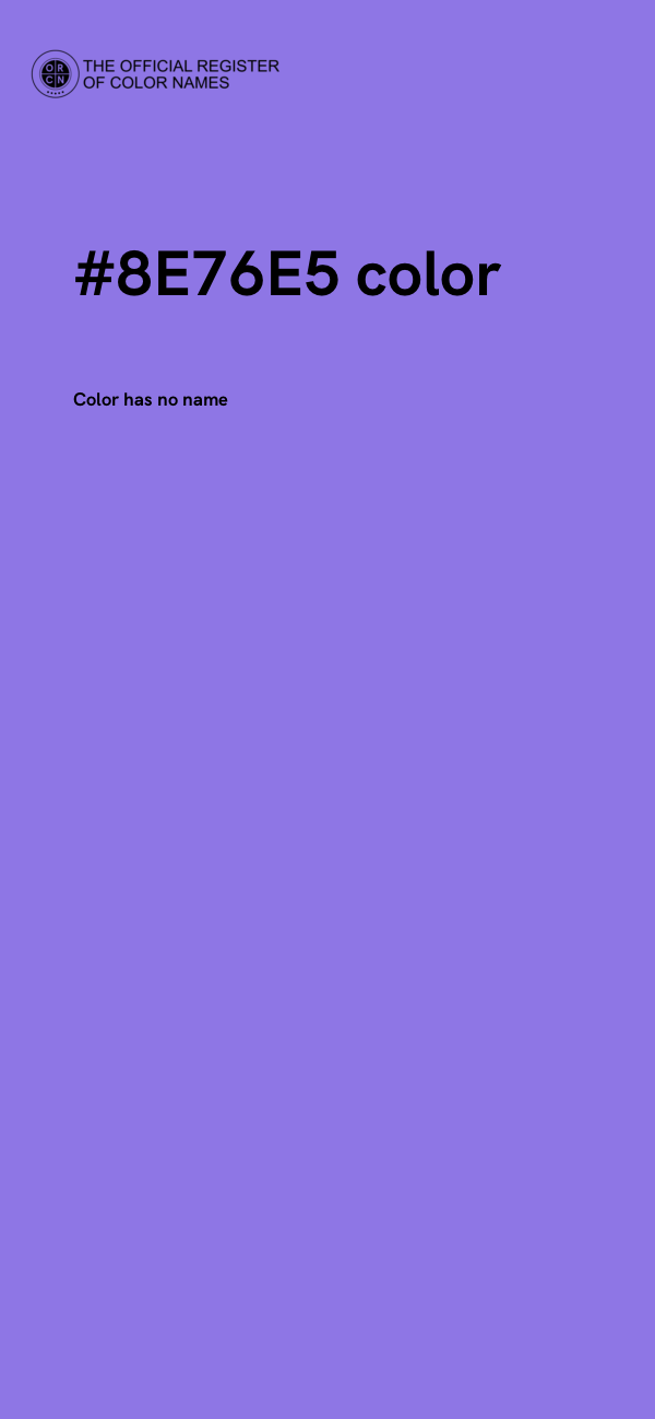 #8E76E5 color image