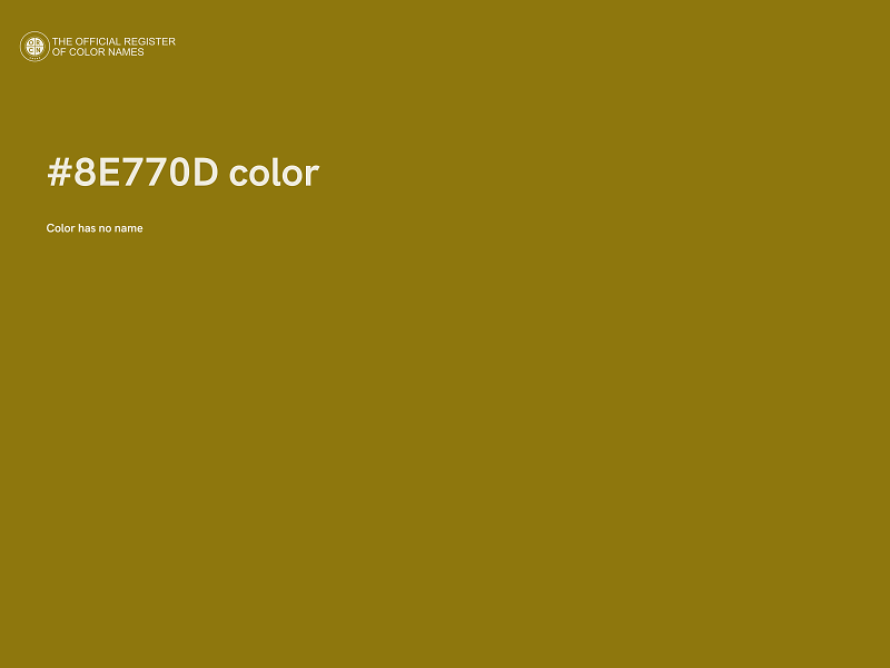 #8E770D color image