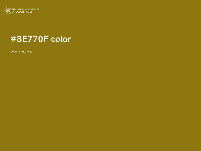 #8E770F color image