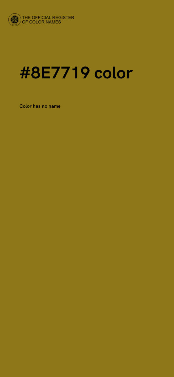 #8E7719 color image