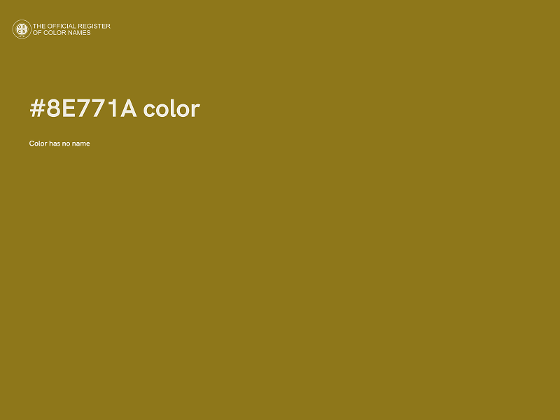 #8E771A color image