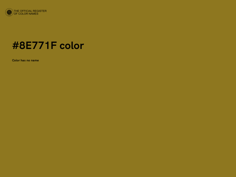 #8E771F color image