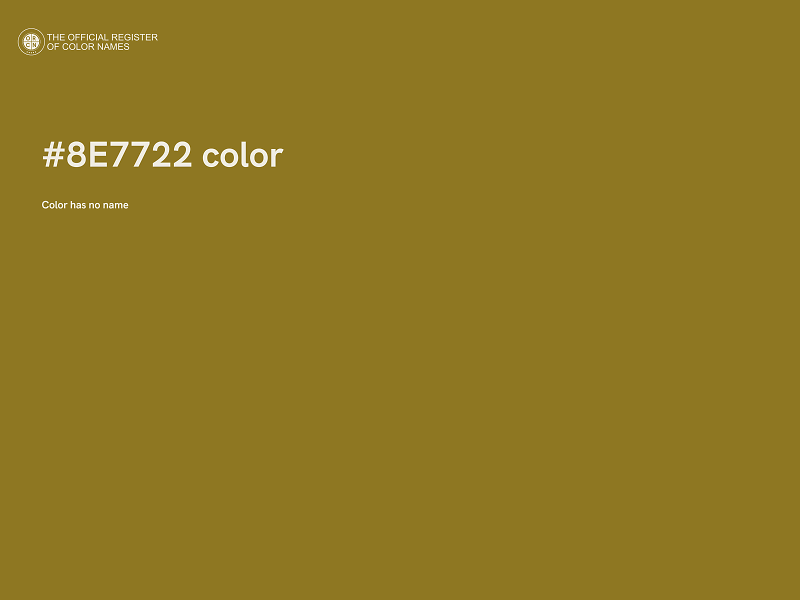 #8E7722 color image