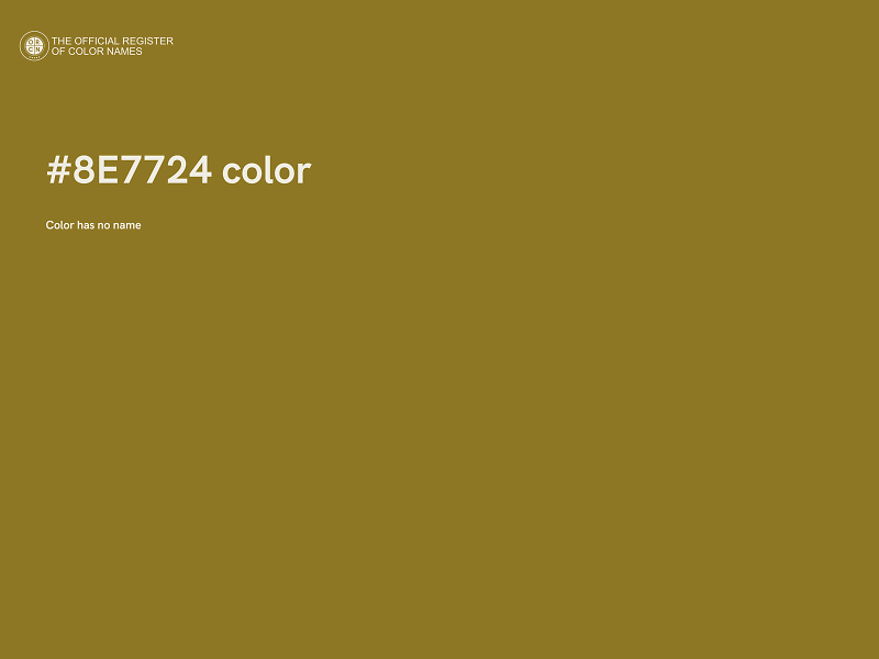 #8E7724 color image