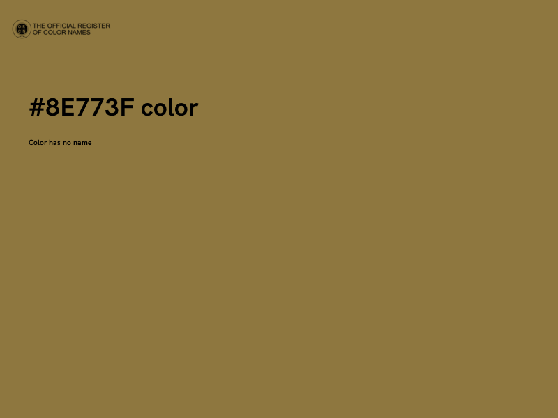 #8E773F color image