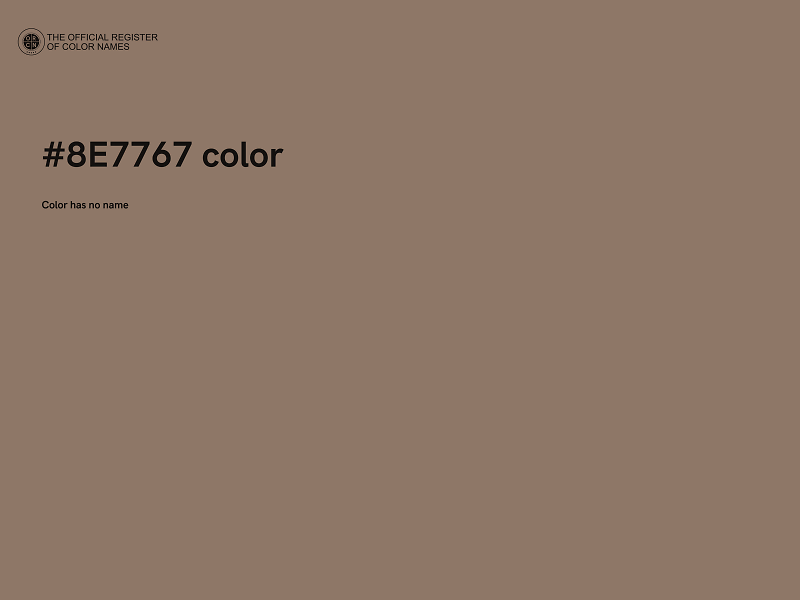 #8E7767 color image