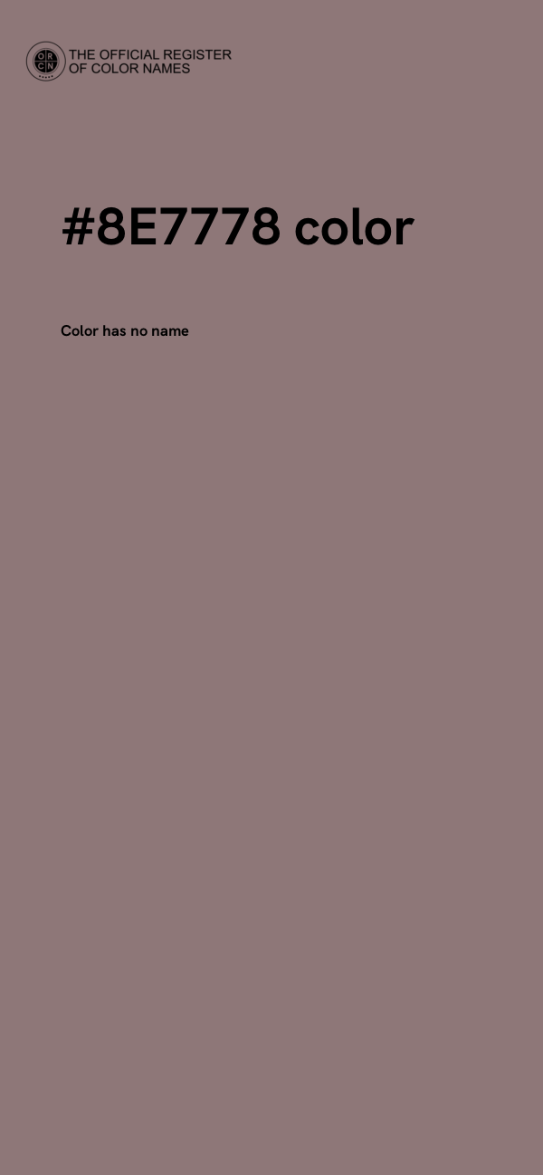 #8E7778 color image