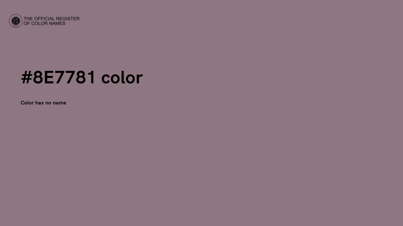 #8E7781 color image