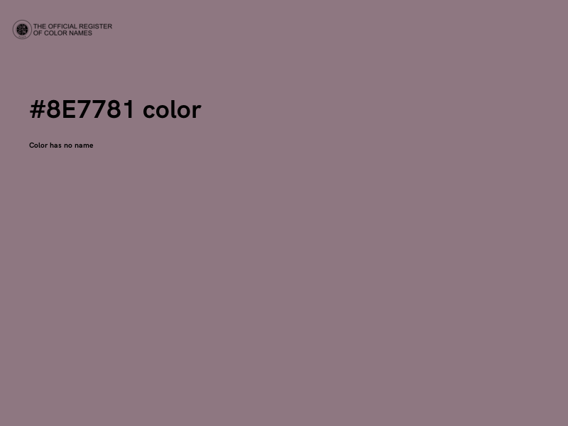 #8E7781 color image