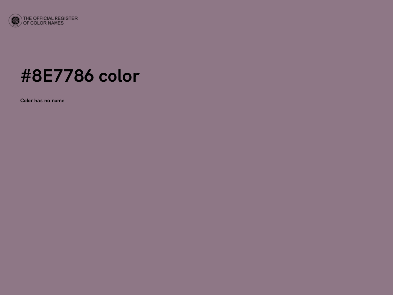 #8E7786 color image