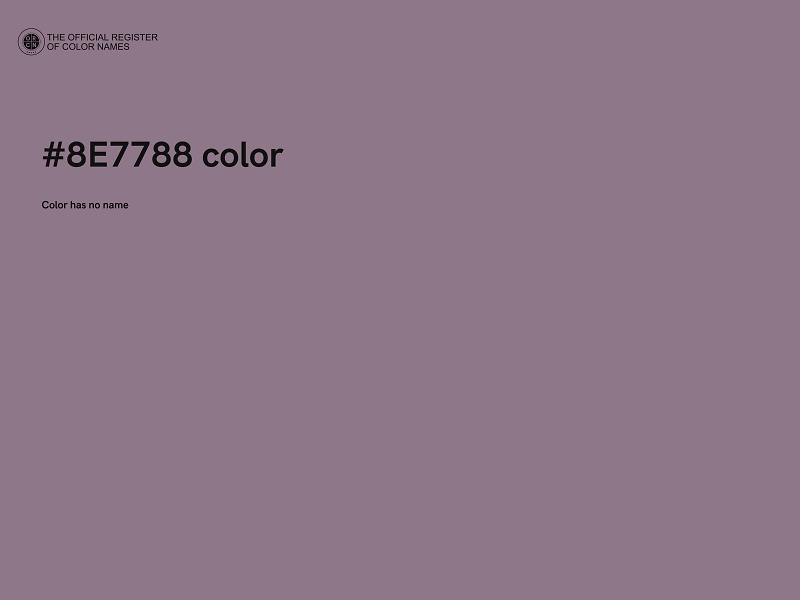 #8E7788 color image