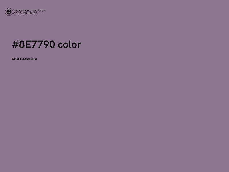 #8E7790 color image