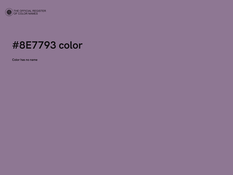 #8E7793 color image