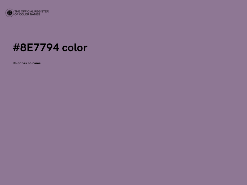 #8E7794 color image