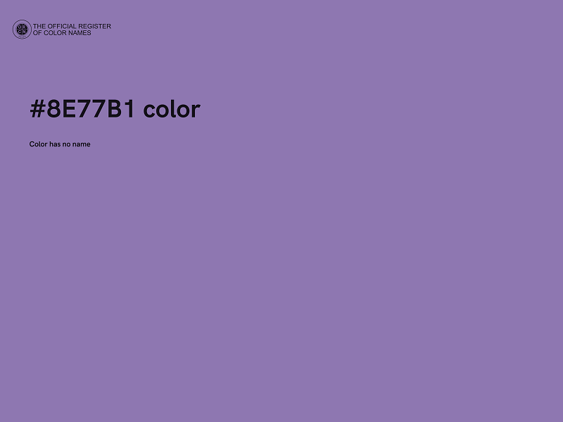 #8E77B1 color image