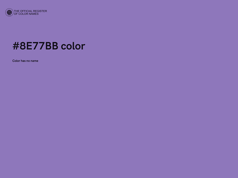 #8E77BB color image