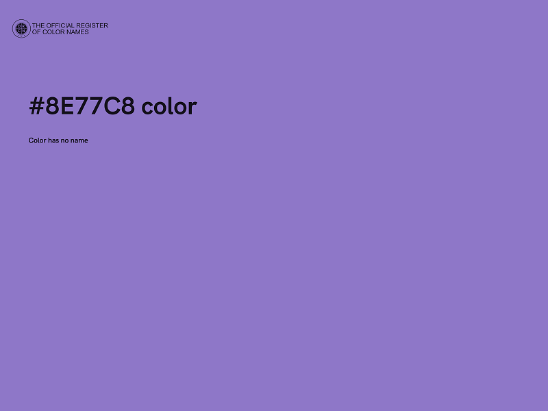 #8E77C8 color image