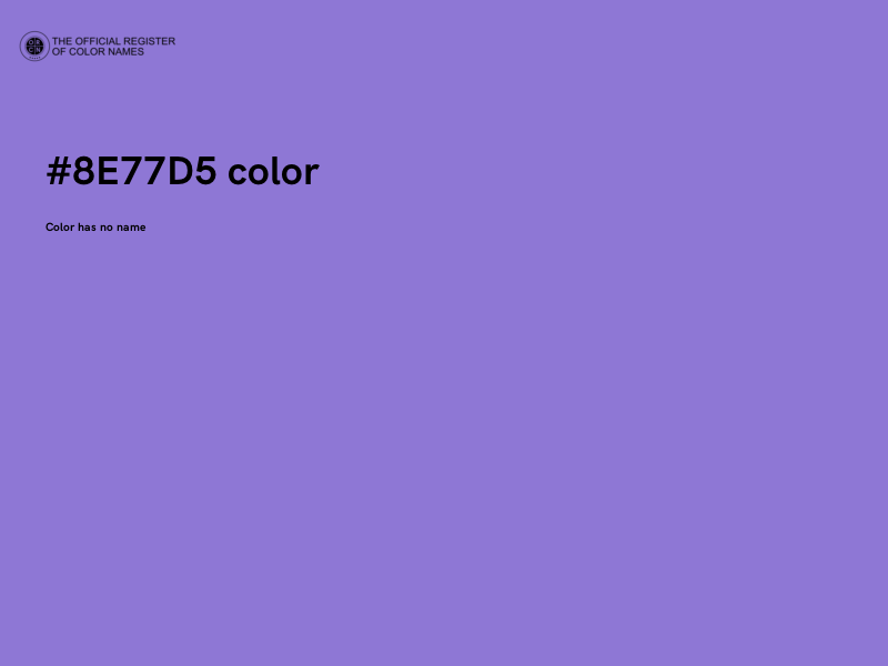 #8E77D5 color image