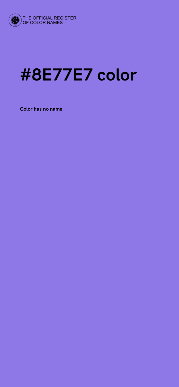 #8E77E7 color image