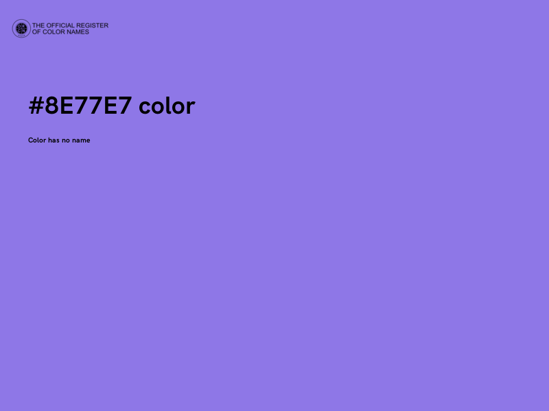 #8E77E7 color image