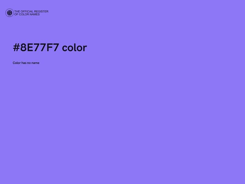 #8E77F7 color image