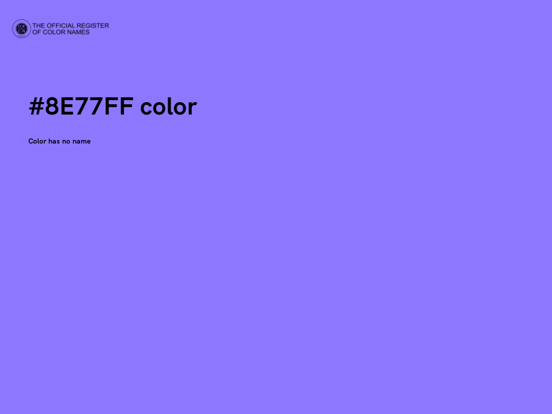 #8E77FF color image