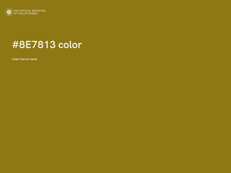 #8E7813 color image