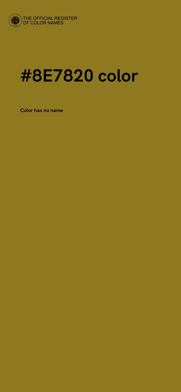 #8E7820 color image