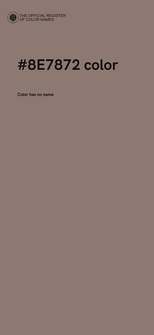 #8E7872 color image