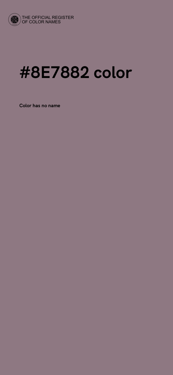#8E7882 color image