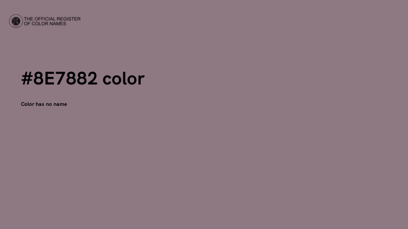 #8E7882 color image