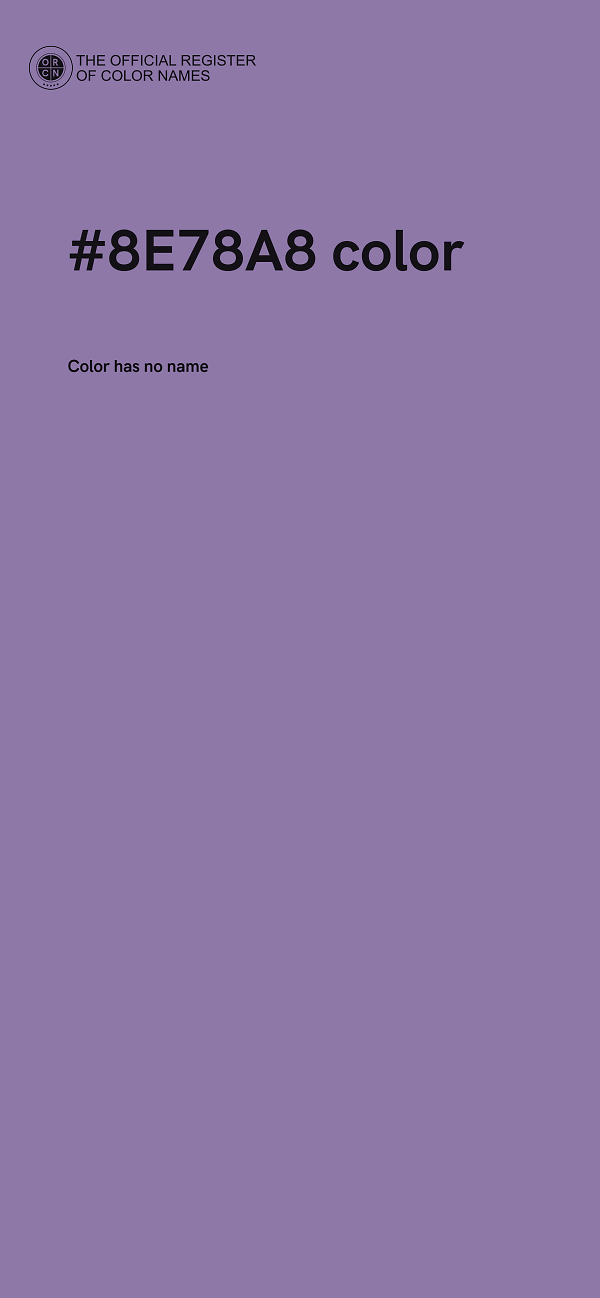#8E78A8 color image