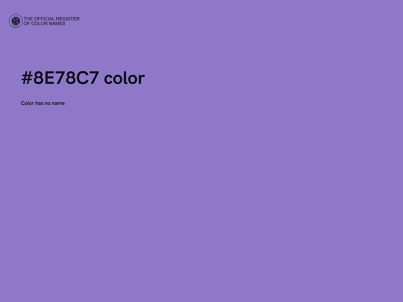 #8E78C7 color image