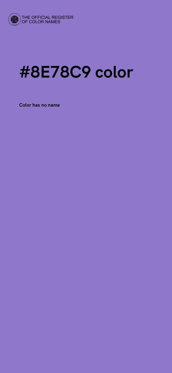 #8E78C9 color image