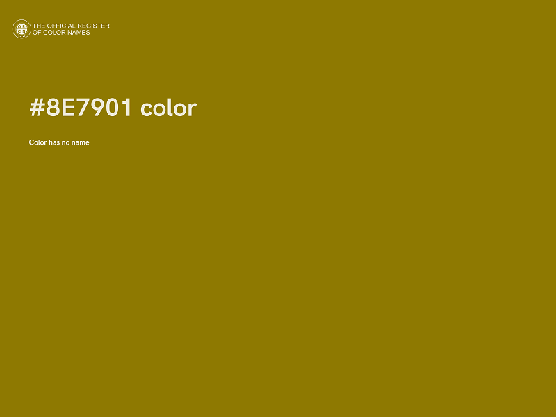 #8E7901 color image