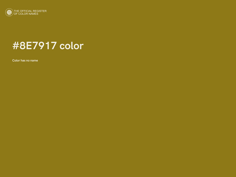 #8E7917 color image