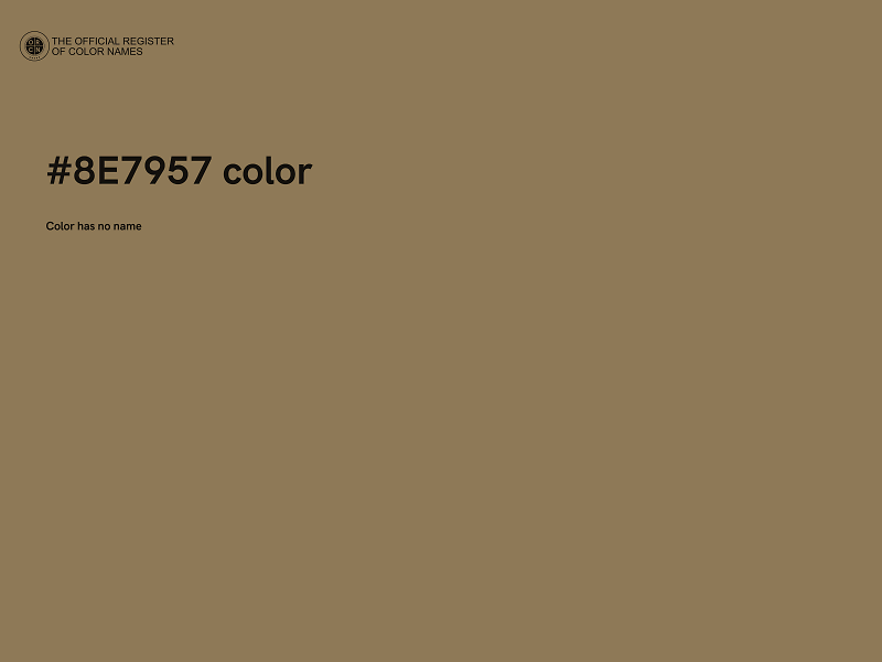 #8E7957 color image