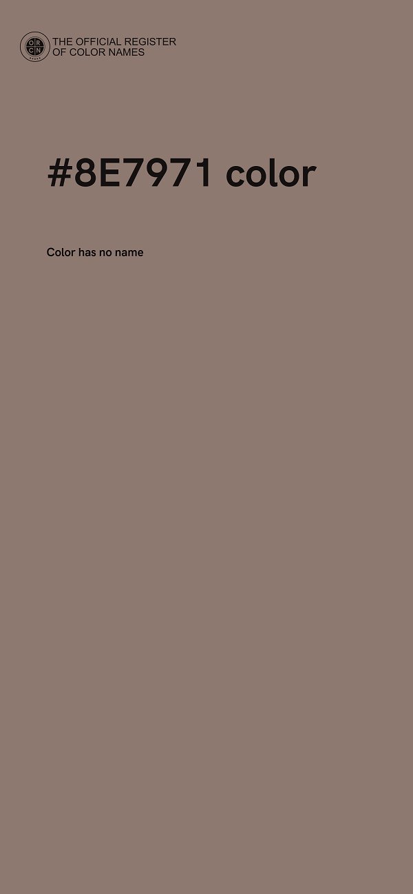 #8E7971 color image