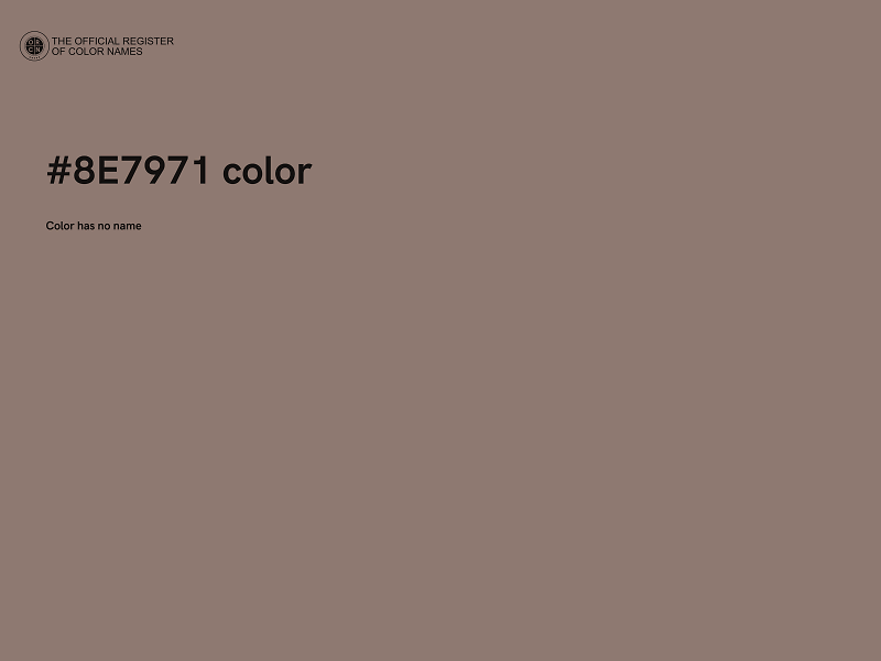#8E7971 color image