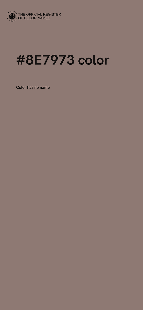 #8E7973 color image